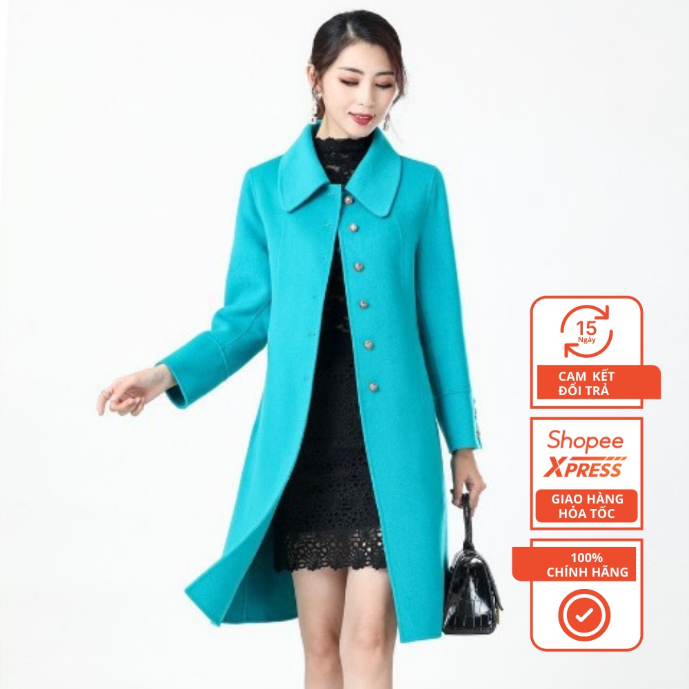 Áo Khoác Dạ Ép Lông Cừu Hàng Quảng Châu Cao Cấp