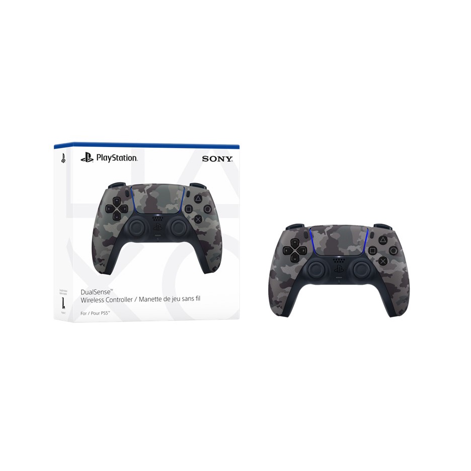 Tay Cầm Ps5 Không Dây DualSense Grey Camo