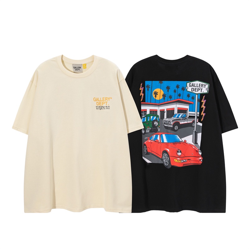 Áo Thun Tay Ngắn In Logo Xe Hơi Gallery High Street Thời Trang Mùa Hè