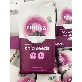 ☘️ hạt chia hữu cơ nuvita organic chia seeds 1,36kg - mexico