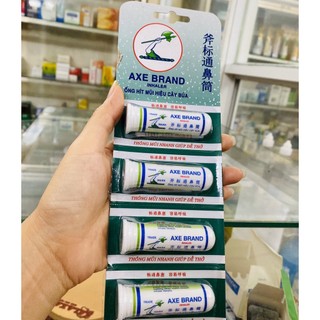 Ống hít mũi cây búa - ống hít axe brand inhaler giảm cảm cúm, nghẹt mũi.