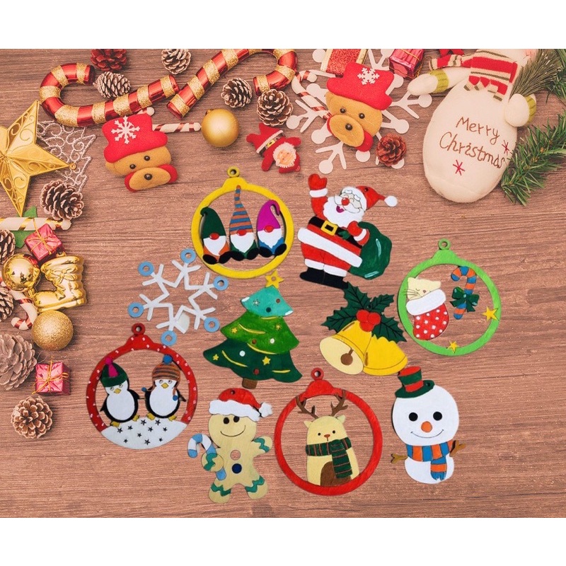 Set tô màu chủ đề noel ,decor sáng tạo trang trí noel siêu đẹp