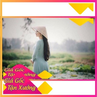 Áo dài chiffon 4 tà màu xanh đá (kèm quần 2 lớp)