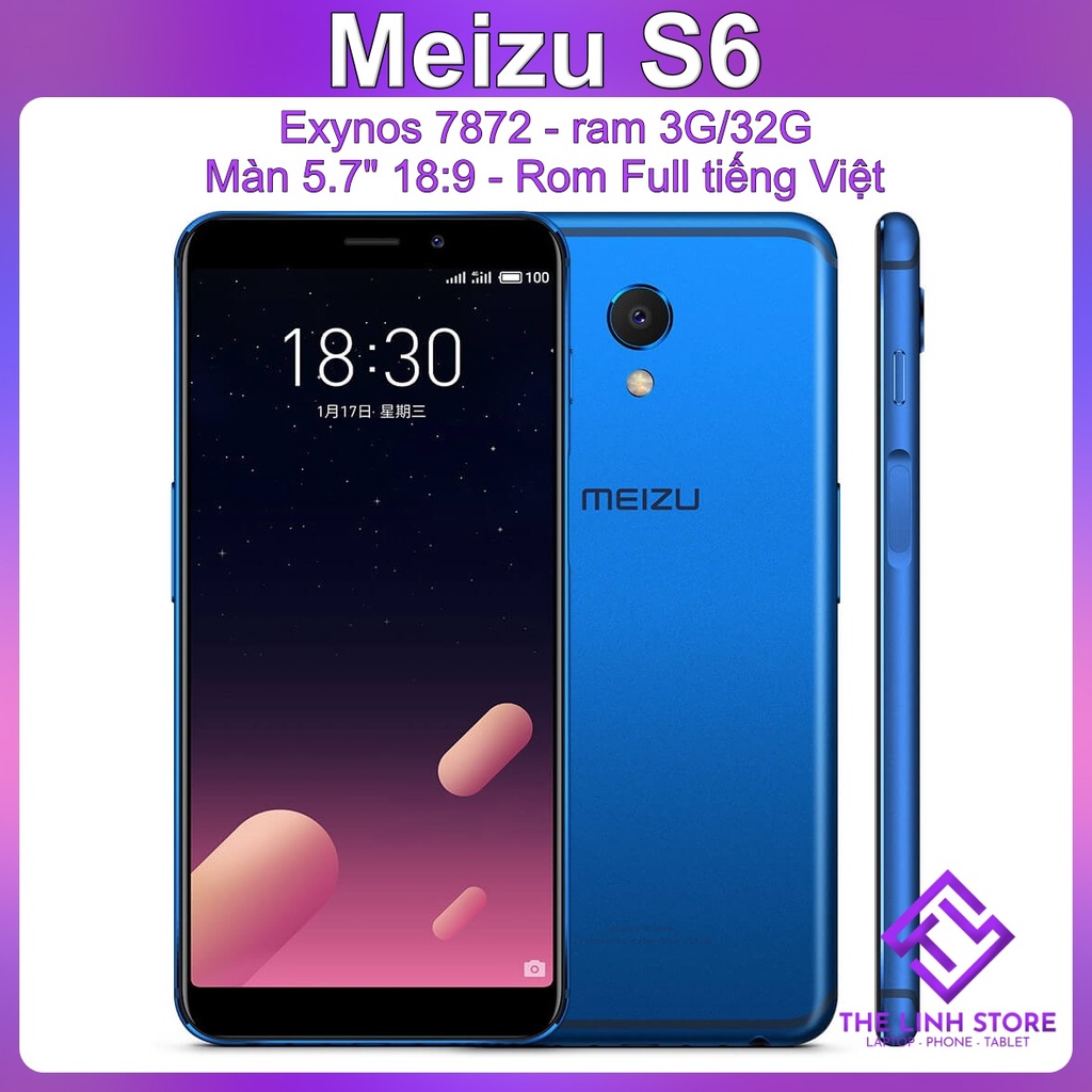 Điện thoại Meizu S6 màn 5.7 inch - Exynos 7872 ram 3G 64G thumbnail