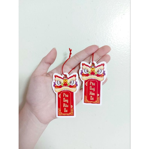 10 cái Tag treo trang trí/ giấy bìa cứng cán mờ, kèm dây treo