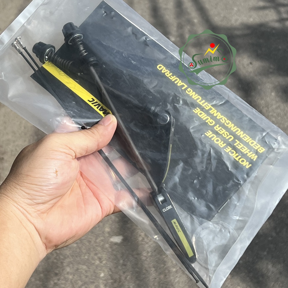 Bánh bộ nhôm MAVIC Cosmic Pro 700c 4cm - Đùm áo carbon - Thắng vành - Tem đỏ