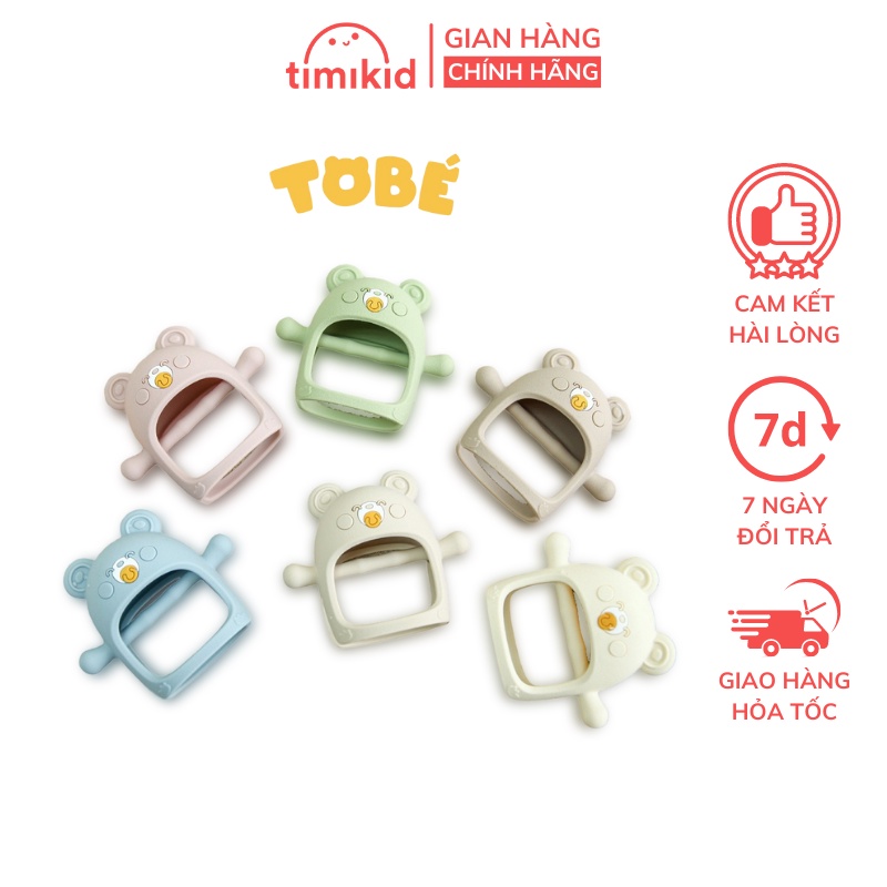 Gặm Nướu Cầm Tay Eco Silicon Tobé Giúp Giảm Ngứa Nướu An Toàn Cho Bé - Mẫu Mới 3129
