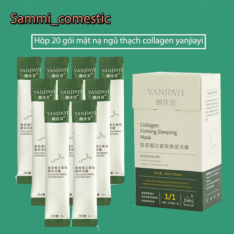 Hộp 20 gói mặt nạ ngủ thạch COLLAGEN YANJIAYI