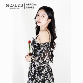 Đầm hoa dáng dài dễ thương Moolys MD009