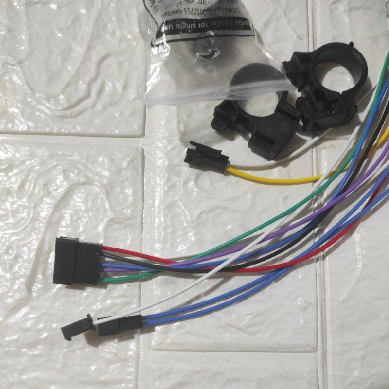 Đầu đèn xe điện 48v có vạch báo pin, contermet và xi nhan