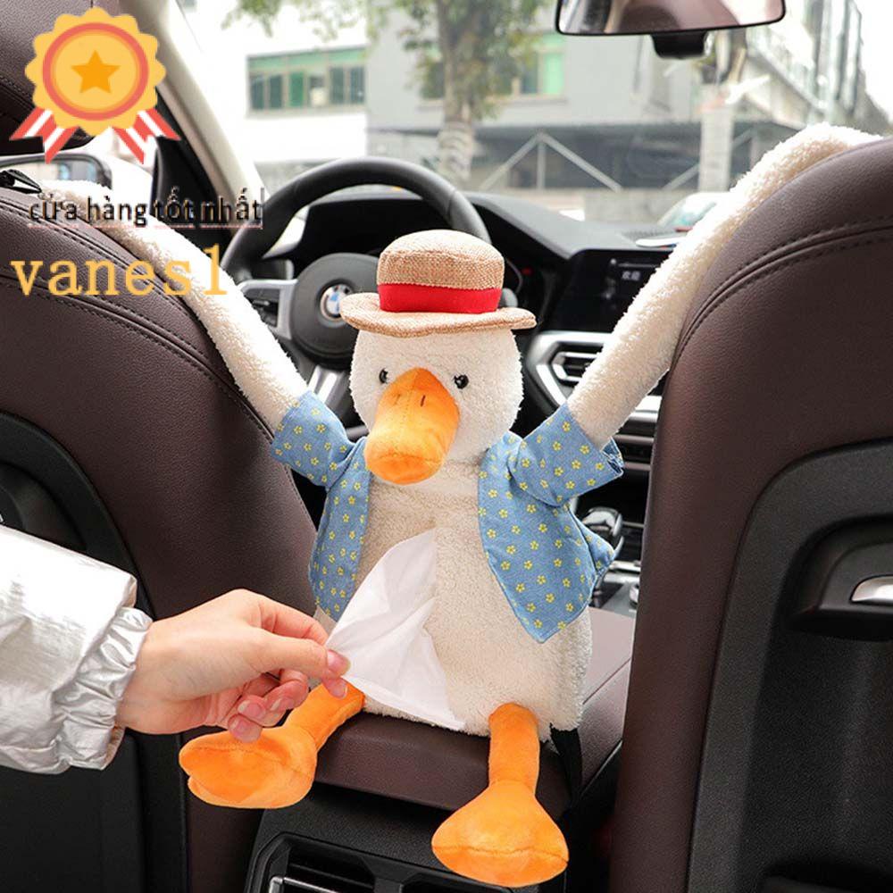 Hộp Đựng Khăn Giấy Đa Năng Hình Chú Vịt Hoạt Họa Nhồi Bông VANES1 Ốp
