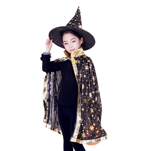 Áo choàng + mũ Halloween