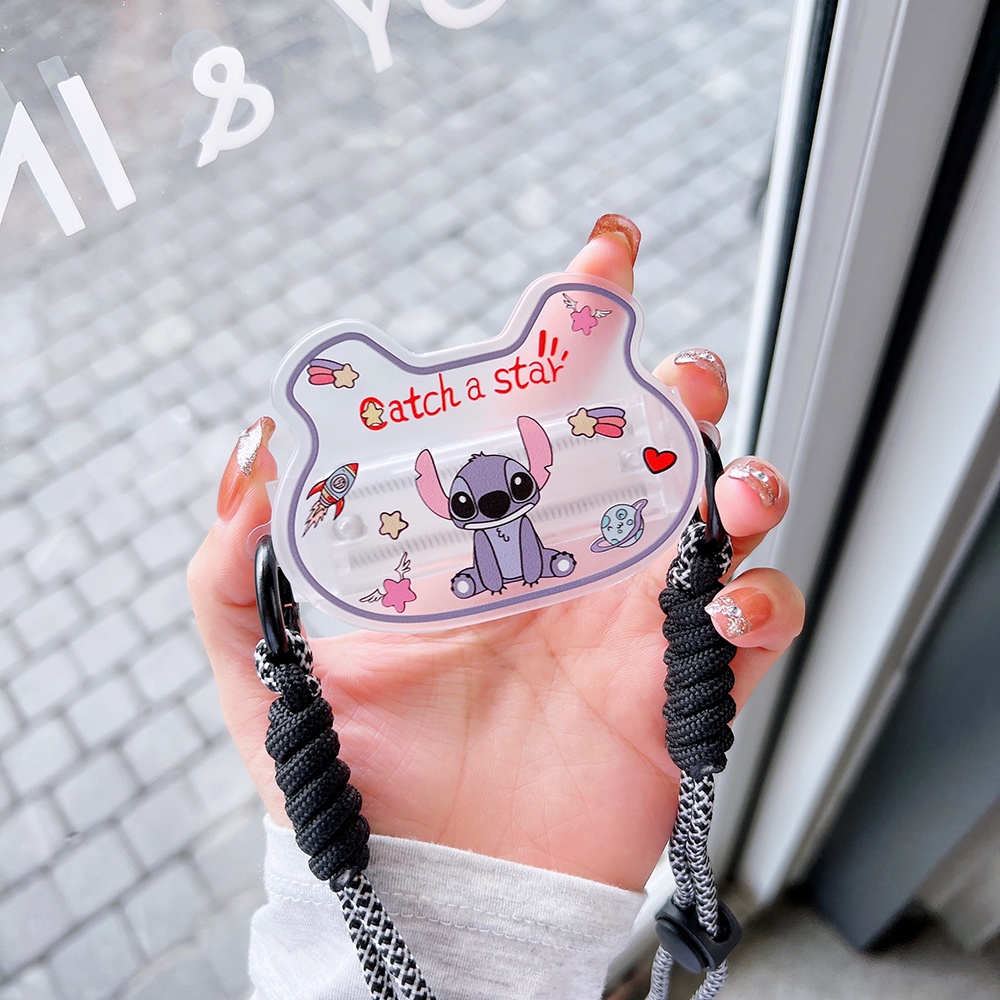 Dây Kẹp Điện Thoại Hình Stitch StellaLou Phi Hành Gia Hoạt Hình Nhiều Màu Chống Thất Lạc Có Dây Đeo Chéo