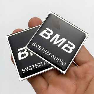 Logo Loa BMB Dán Thùng Loa Vuông 5cm - 2 Tem