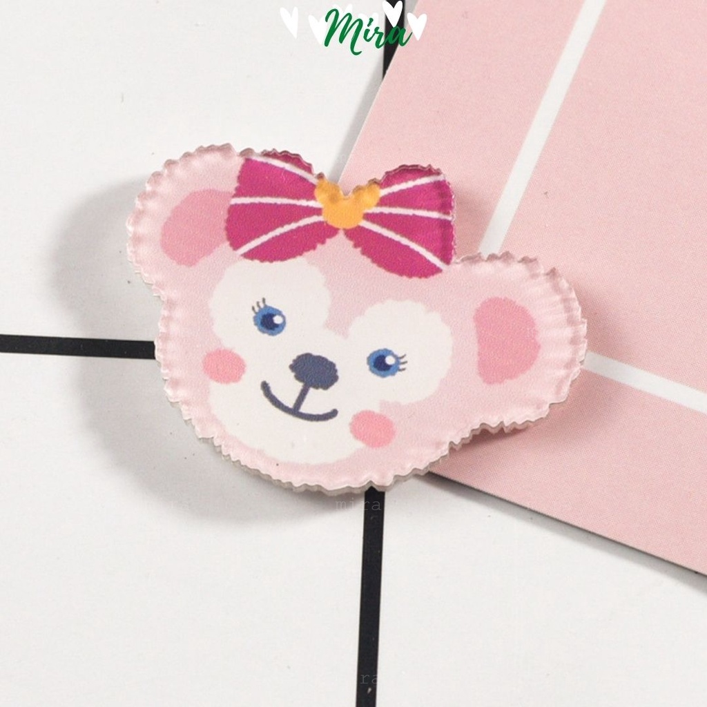 Ghim Cài Huy Hiệu Acrylic  Pin Cài Trang Trí Áo Mũ Nón Túi Xách Ví Cặp Balo Đi Học Cực Cute MIRA-GC00802