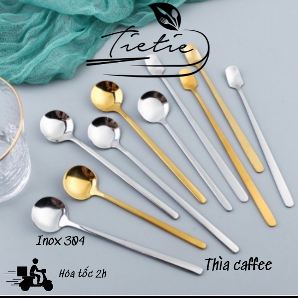 Thìa cafe, uống trà inox 304 cao cấp