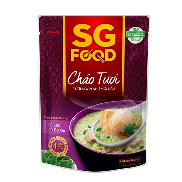 Cháo Tươi SG Food 240g Nhiều Vị Cho Bé Từ 12m+ - Date 07/2023