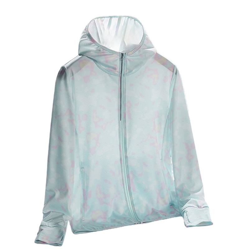 Áo Khoác Chống Nắng Bằng Lụa Lạnh Tay Dài Có Khóa Kéo Thời Trang Mùa Hè Cho Nữ