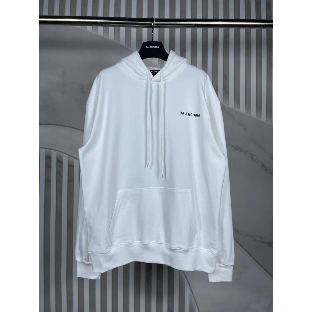 Áo Hoodie In Chữ Balenciaga Cổ Điển Thời Trang Cho Cặp Đôi