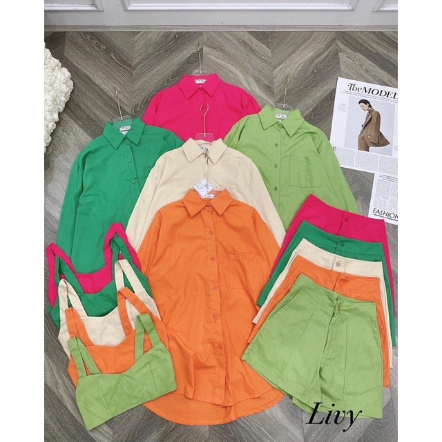 Set ba món quần đùi