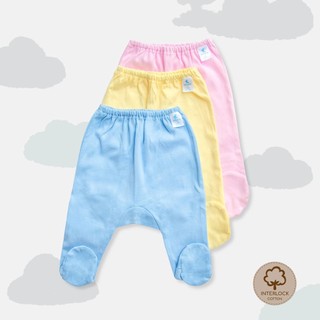 Quần Liền Vớ Sơ Sinh Thu Đông MIOMIO. Màu Trơn Cho Bé Trai, Bé Gái (Từ 0-12 tháng), Interlock Cotton Rút Sợi