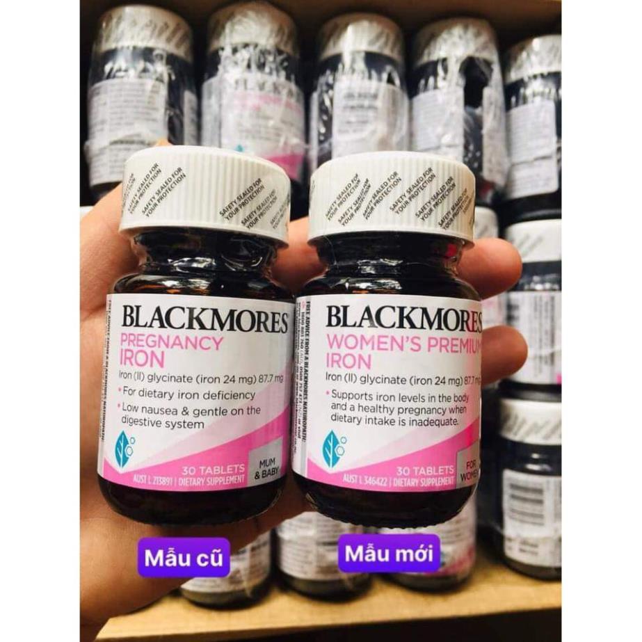Viên uống sắt cho bầu, phụ nữ, người mới ốm dậy Blackmores, 30 viên