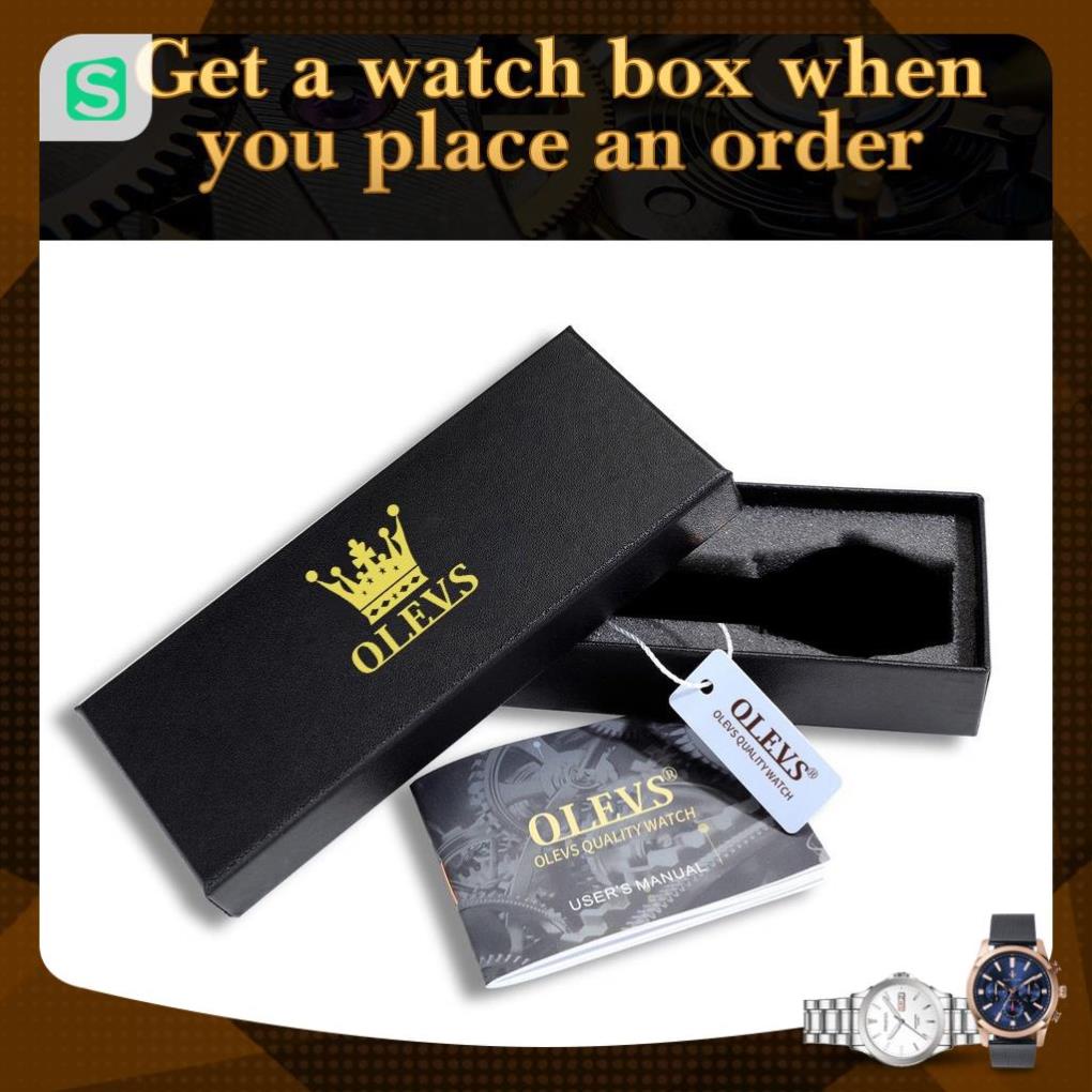 Đồng Hồ OLEVS 6898 Chống Thấm Nước Kiểu Dáng Thời Trang Cho Nữ dây da đẹp giá rẻ