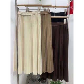 Chân váy xếp li dạ mềm 01802 CHERRY COCO