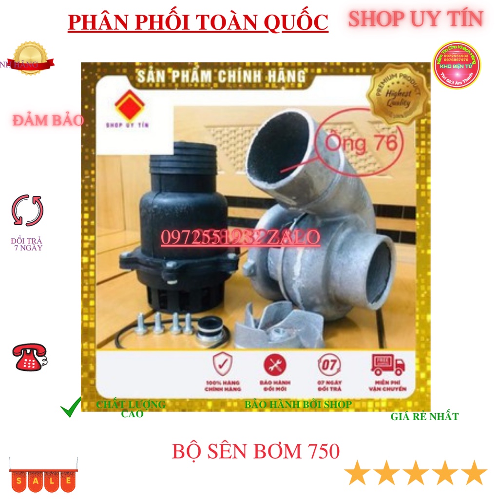 Bộ sên chế máy 750w sang ống 76 hút siêu nhanh