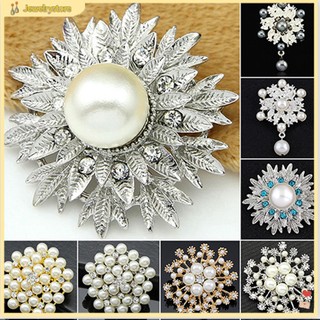 (jewelrystore) 1 tag hoa ngọc trai cài áo sang trọng
