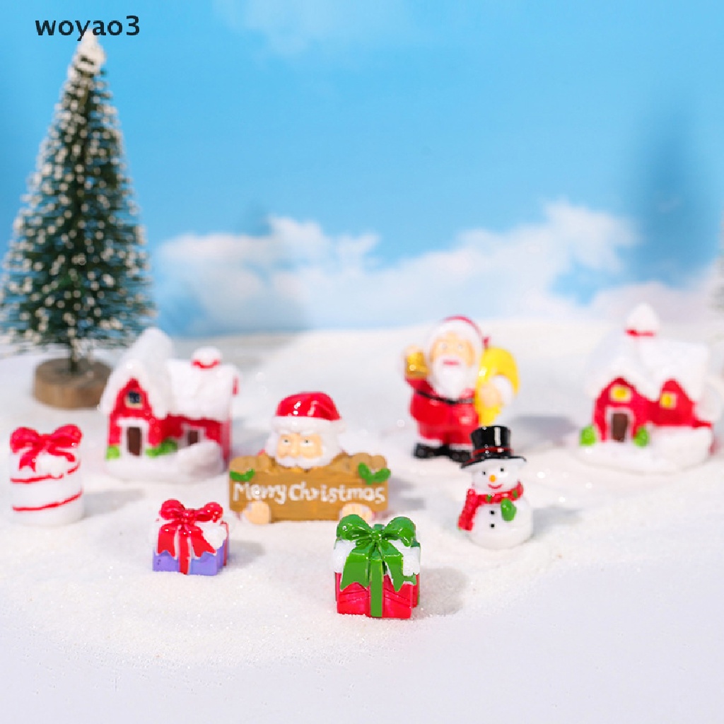 [woyao3] Tượng Nhựa Resin Trang Trí Tiểu Cảnh Giáng Sinh