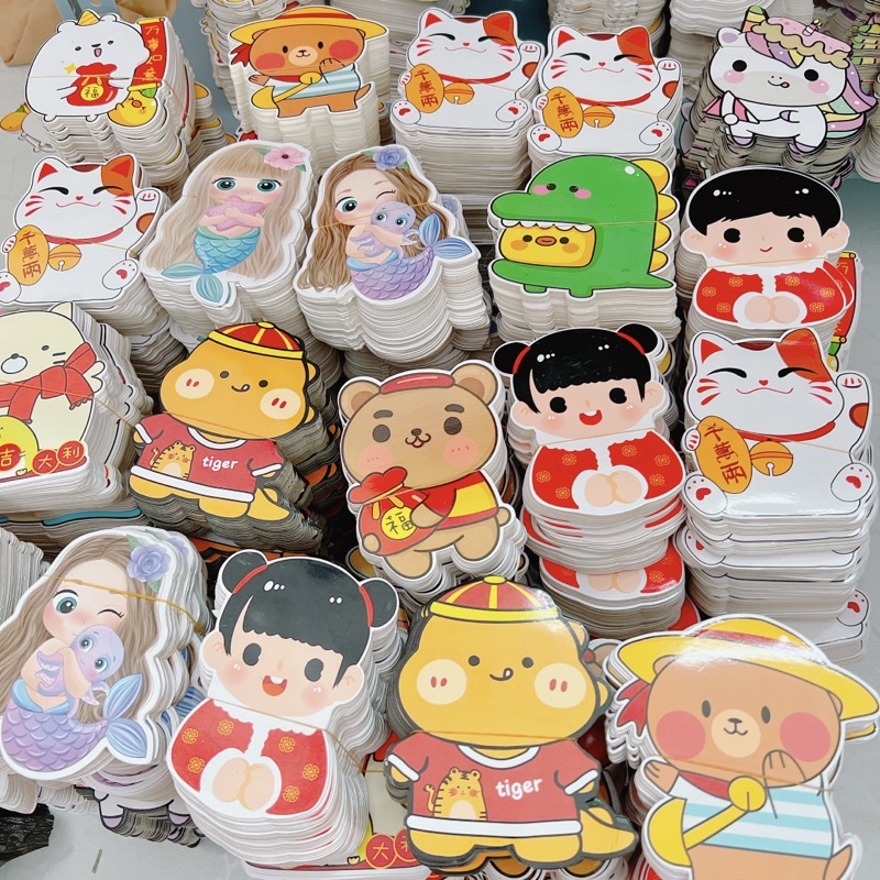 10 Bao lì xì chibi chipi lì xì hoạt hình tết Quý Mão 2023 mới cao cấp đẹp độc lạ
