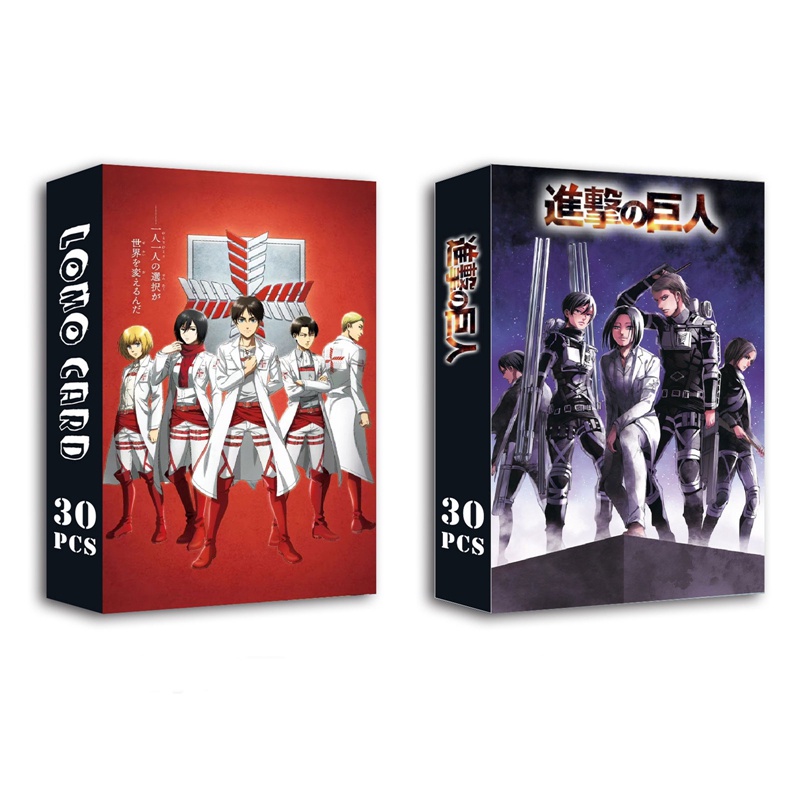 Set 30 Tấm Thẻ Ảnh Lomo Card Phim Attack on Titan