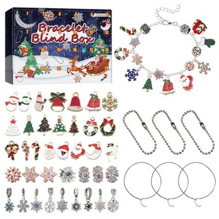 Advent Calendar Surprise Toy 24-day Alloy Blind Box Christmas Calendar