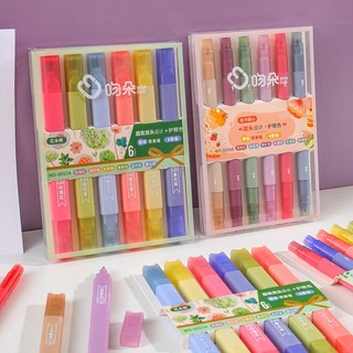 Set 6 bút highlight, Bút dạ quang màu ngọt ngào, độc đáo