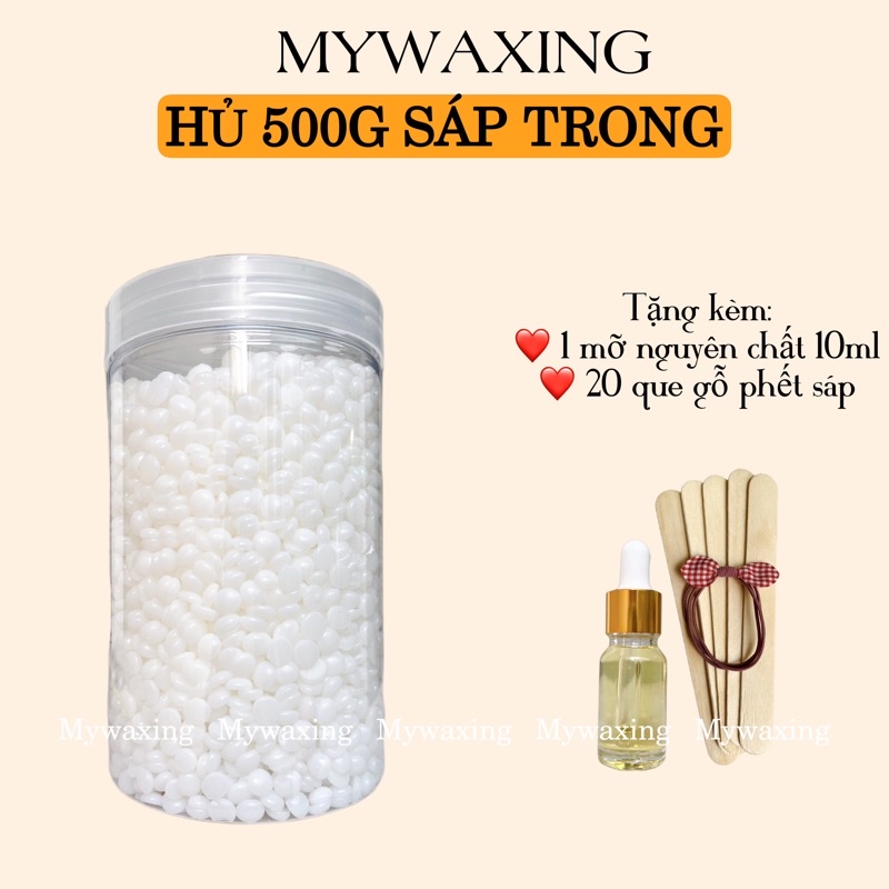 500g sáp trong sáp wax lông cao cấp