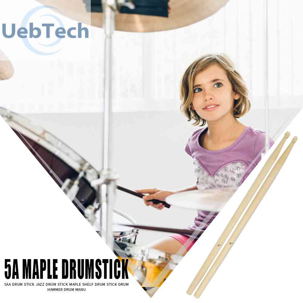 Bộ 2 Dùi Trống 5A Bằng Gỗ Phong Chuyên Dụng Chất Lượng Cao