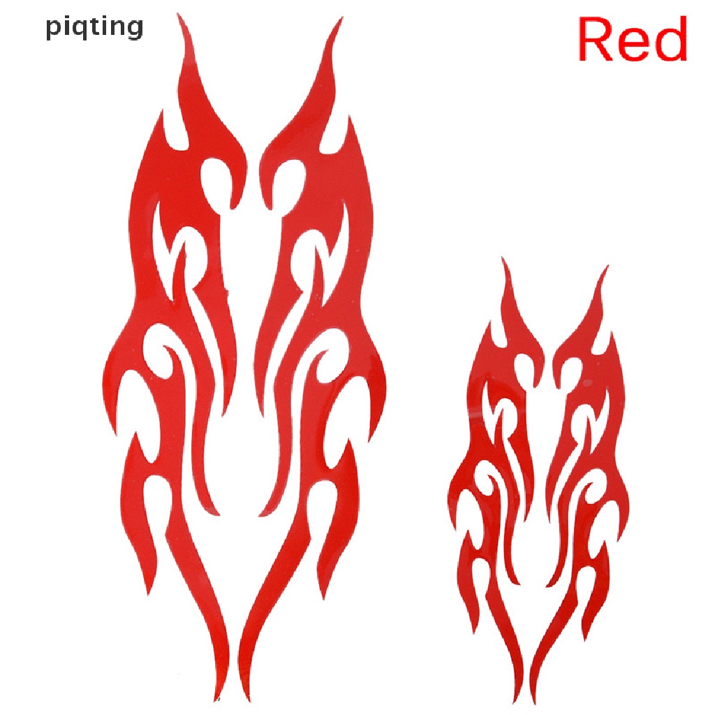 Miếng Dán Vinyl Hình Ngọn Lửa 3D Vui Nhộn Trang Trí Xe Hơi / Xe Tải / Laptop