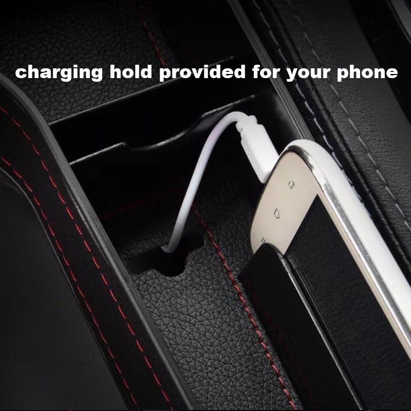 Hộp Đựng Đồ Gắn Khe Hở Ghế Ngồi Xe Hơi Tiện Dụng Giá Đỡ