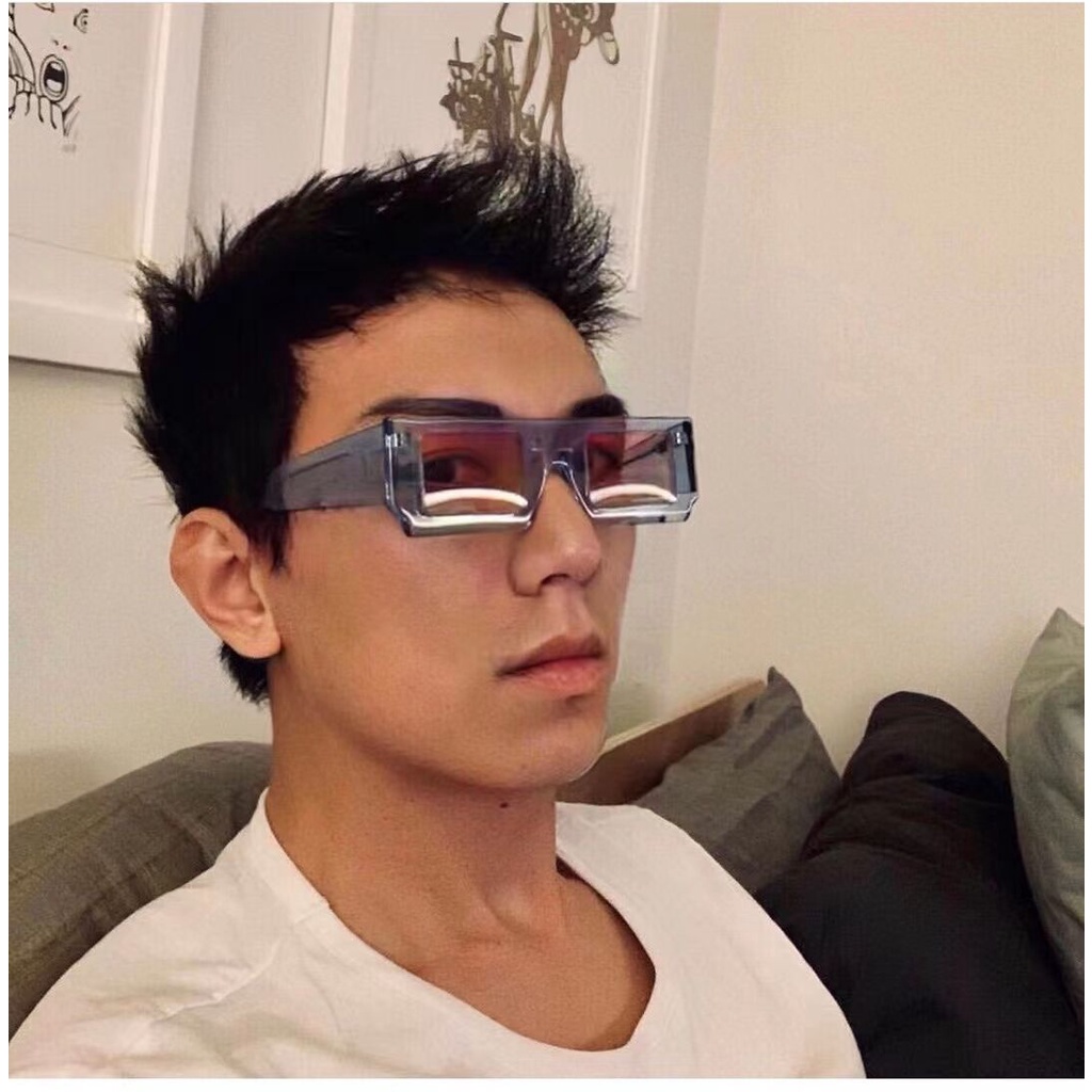 Kính Mát Gọng Nhựa Hình Chữ Nhật Thời Trang Cho Nam Nữ