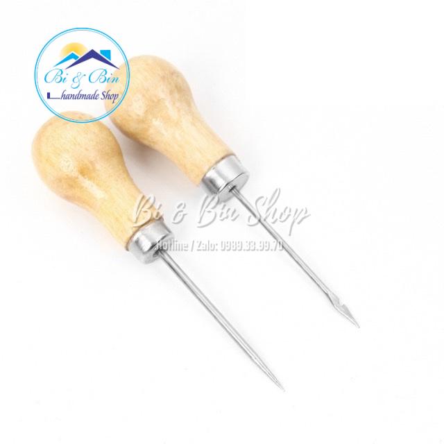 Dụng Cụ May Giày Dép Cán Gỗ Dùng May Đế Giày, Dép, Đồ Da, Đồ Thủ Công