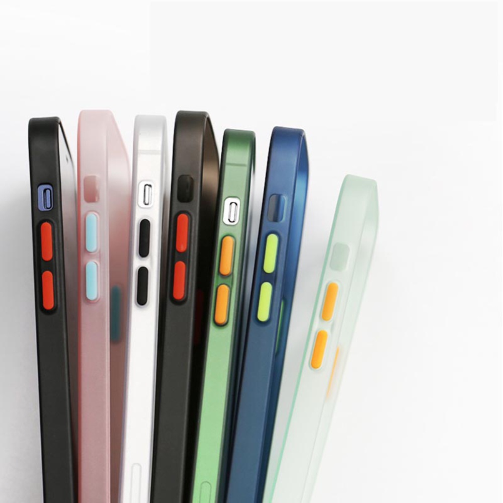 Ốp Điện Thoại Màu Tím Đục 0.4mm Linh Hoạt Cho iPhone 14 13 12 Pro max Mini Xs XR 11 Pro max 14 Plus