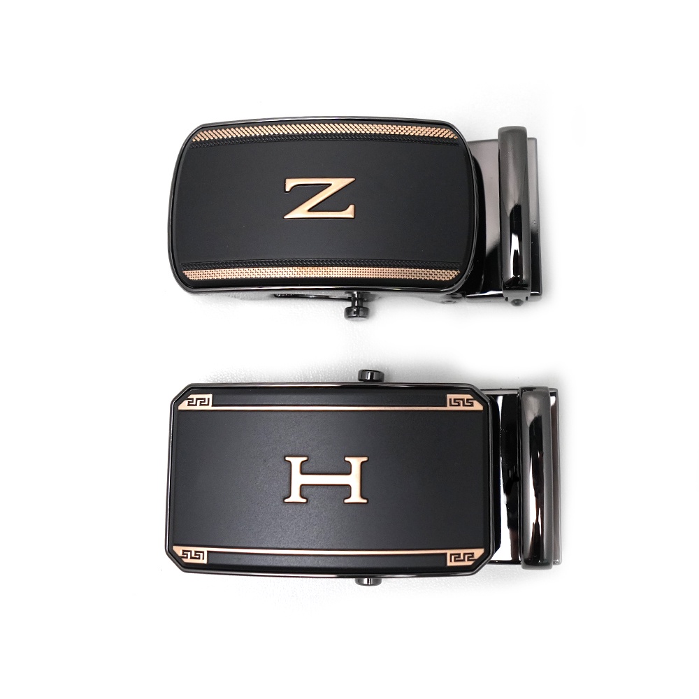 Mặt khóa thắt lưng nam, đầu khóa lăn cao cấp màu đen nhám sang trọng L255D