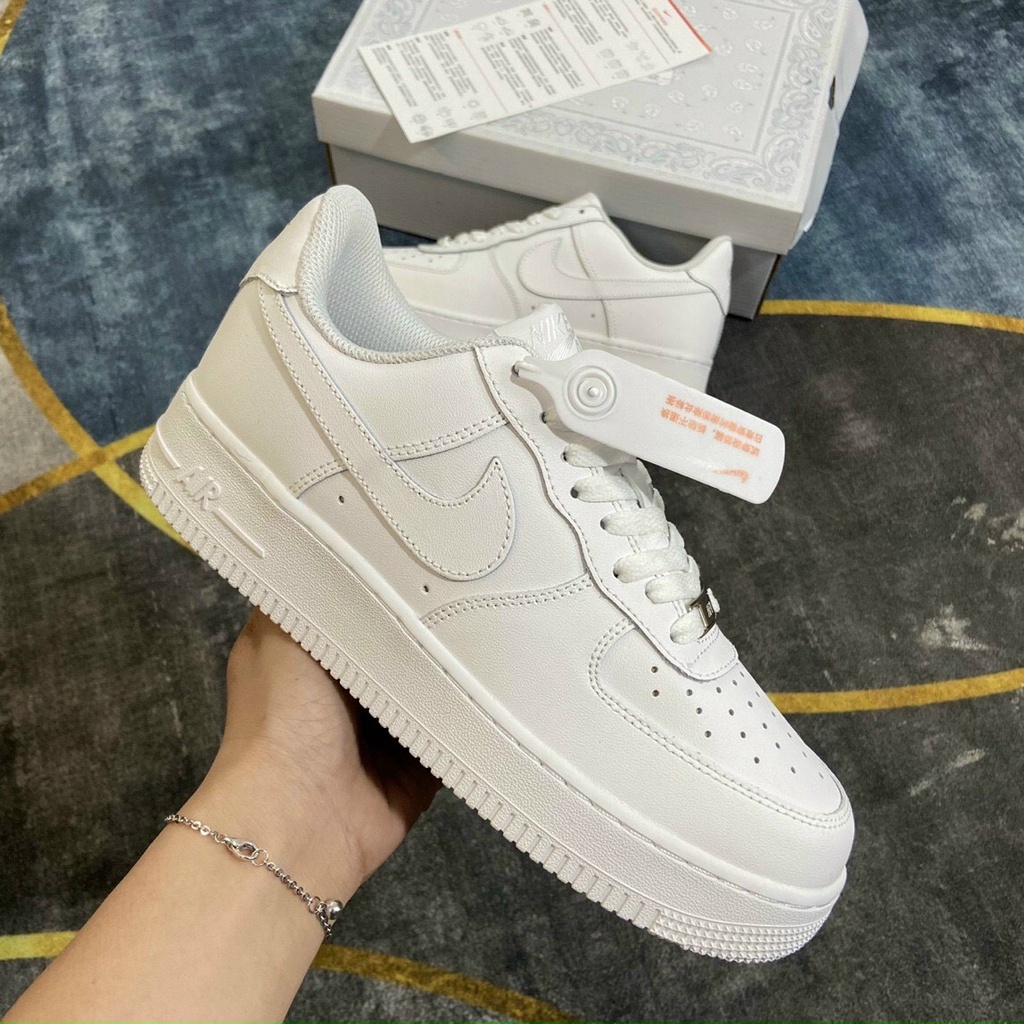 Giày_Nike AF1 Trắng, Giày_Nike Air Force 1 Full Trắng Cao Cấp Full Size Nam Nữ ( Full BILL BOX )