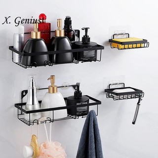 Kệ đựng xà phòng gắn tường không cần khoan kèm 2 khay đựng xà phòng