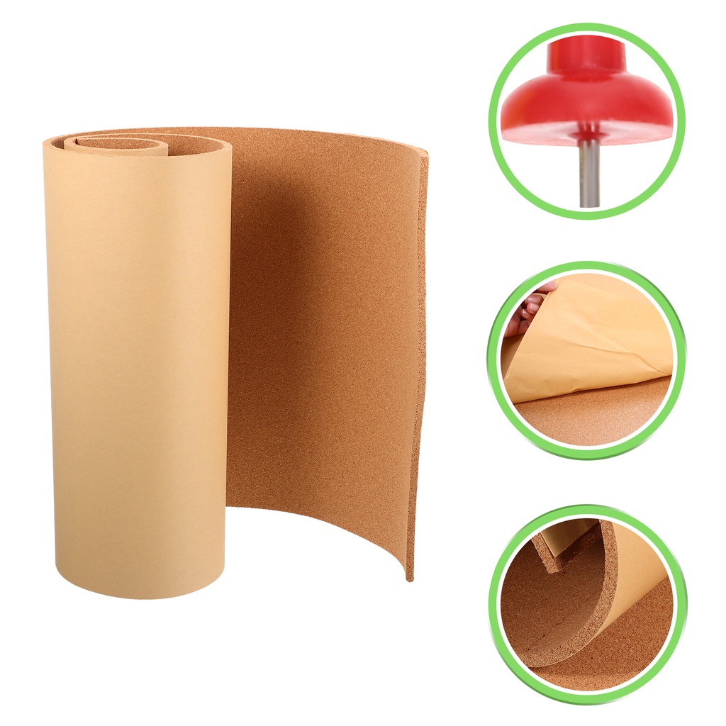 1 Bộ Bảng Ghim Bần Tự Dính Hình Viên Gạch Dùng Trang Trí Tường / Bảng Nút Bần❤️