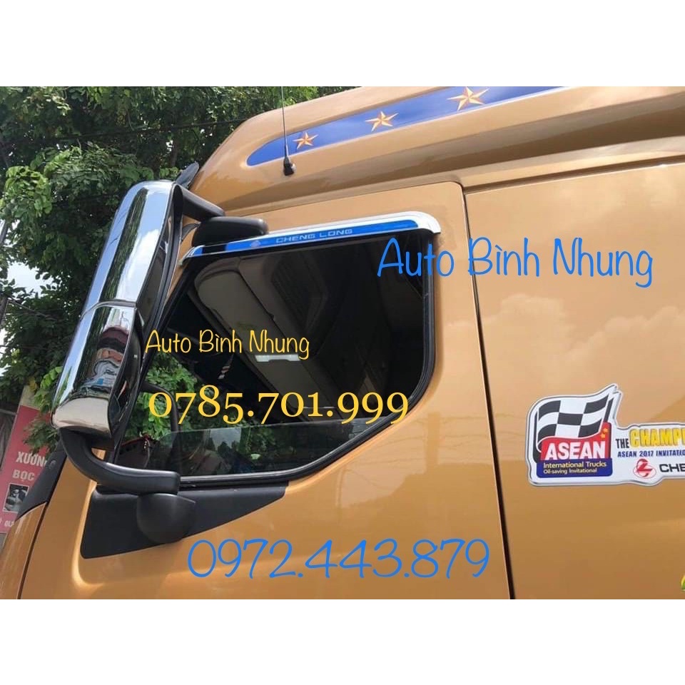 Vè mưa xe tải Chenglong 4 chân, đầu kéo, chenglong H7, chenglon h5, chenglong m3,m5, chenglong balong 7