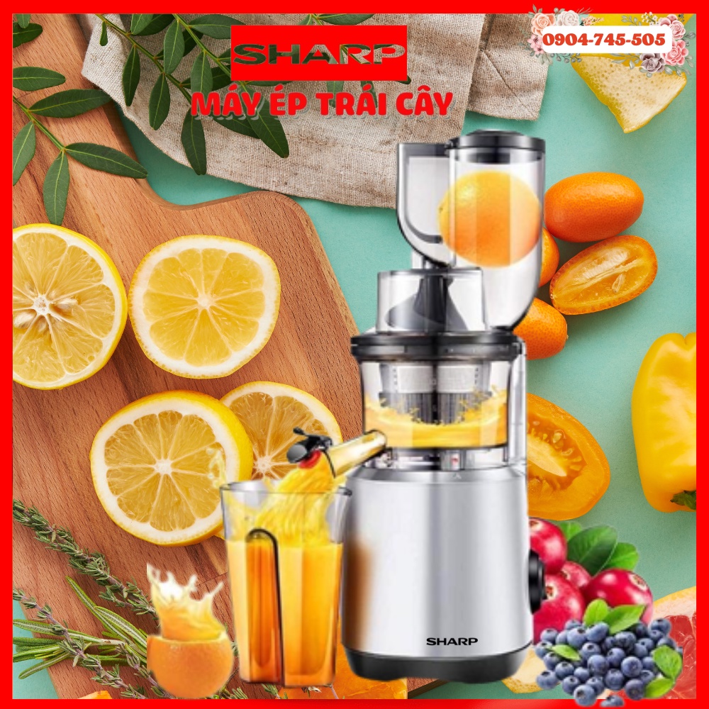 Máy Ép Chậm Trái Cây Sharp KS-888 Hàng Chính Hãng Xuất xứ Thái Lan 260W, Bảo Hành 12 Tháng,Giữ Nguyên Dưỡng Chất Vitamin
