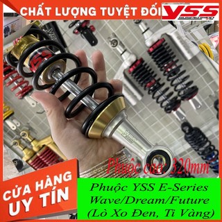 Phuộc YSS Thái Lan xe Wave/Dream/Future (Lò Xo Đen, Ti Vàng) E-Series