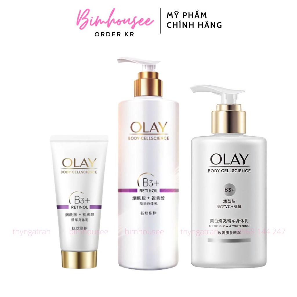 Sữa dưỡng thể Olay Bright Ultra Whitening Olay b3 retinol - Sữa dưỡng thể Olay Bright Ultra Whitening